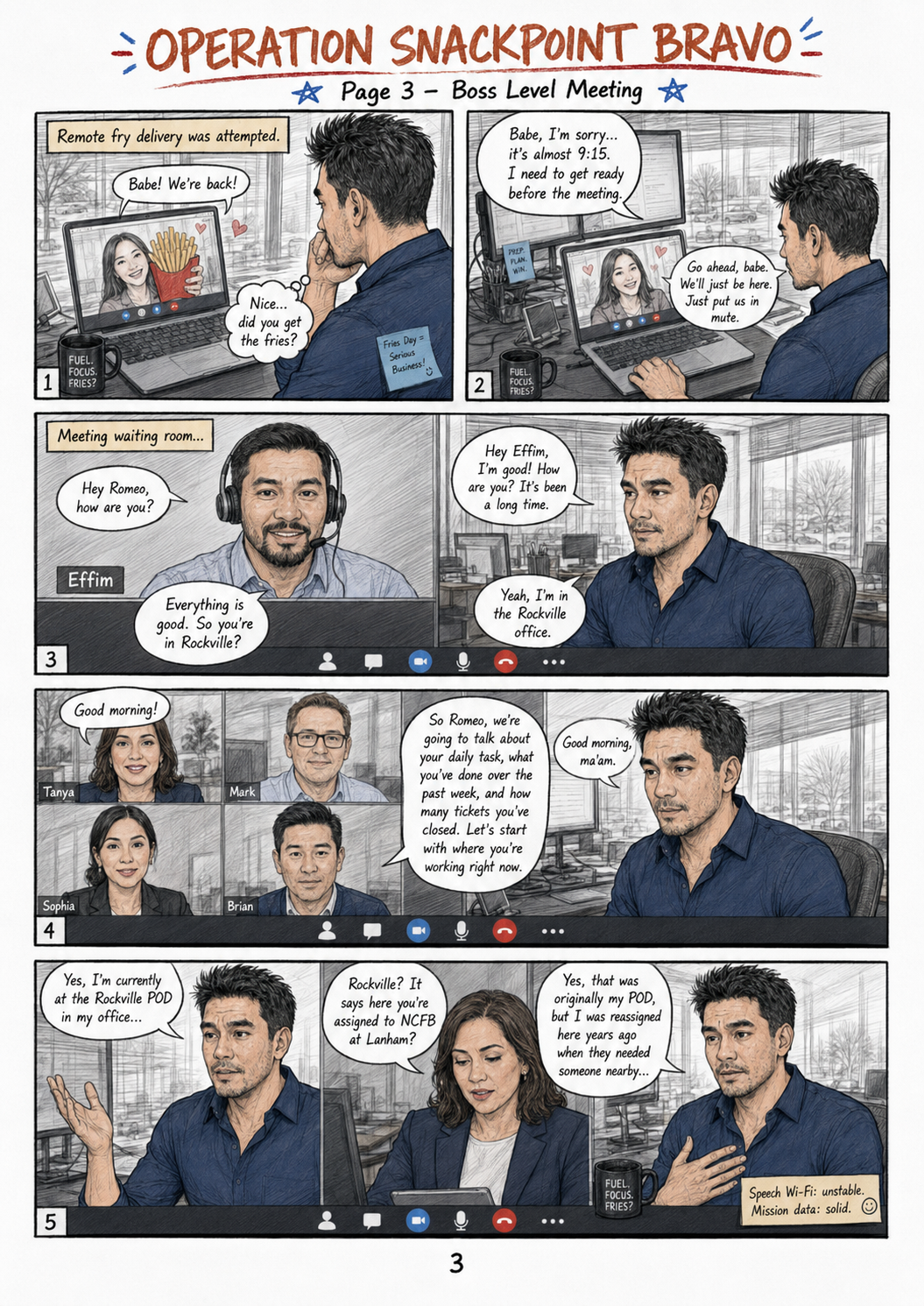 Operation SnackPoint Bravo comic page 3