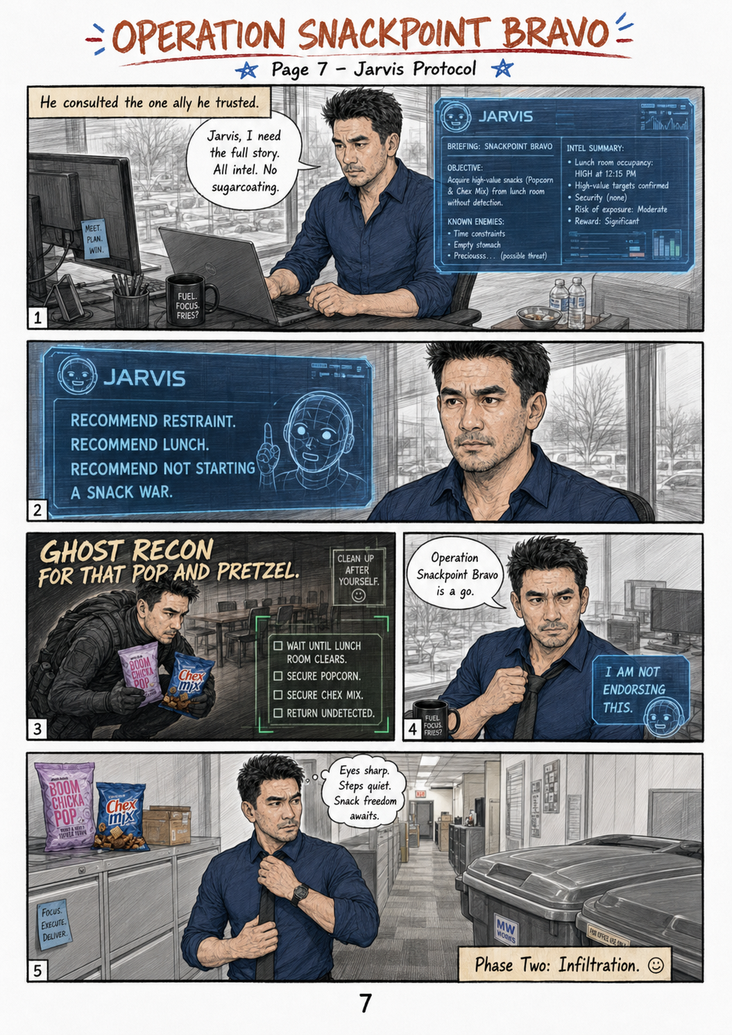 Operation SnackPoint Bravo comic page 7
