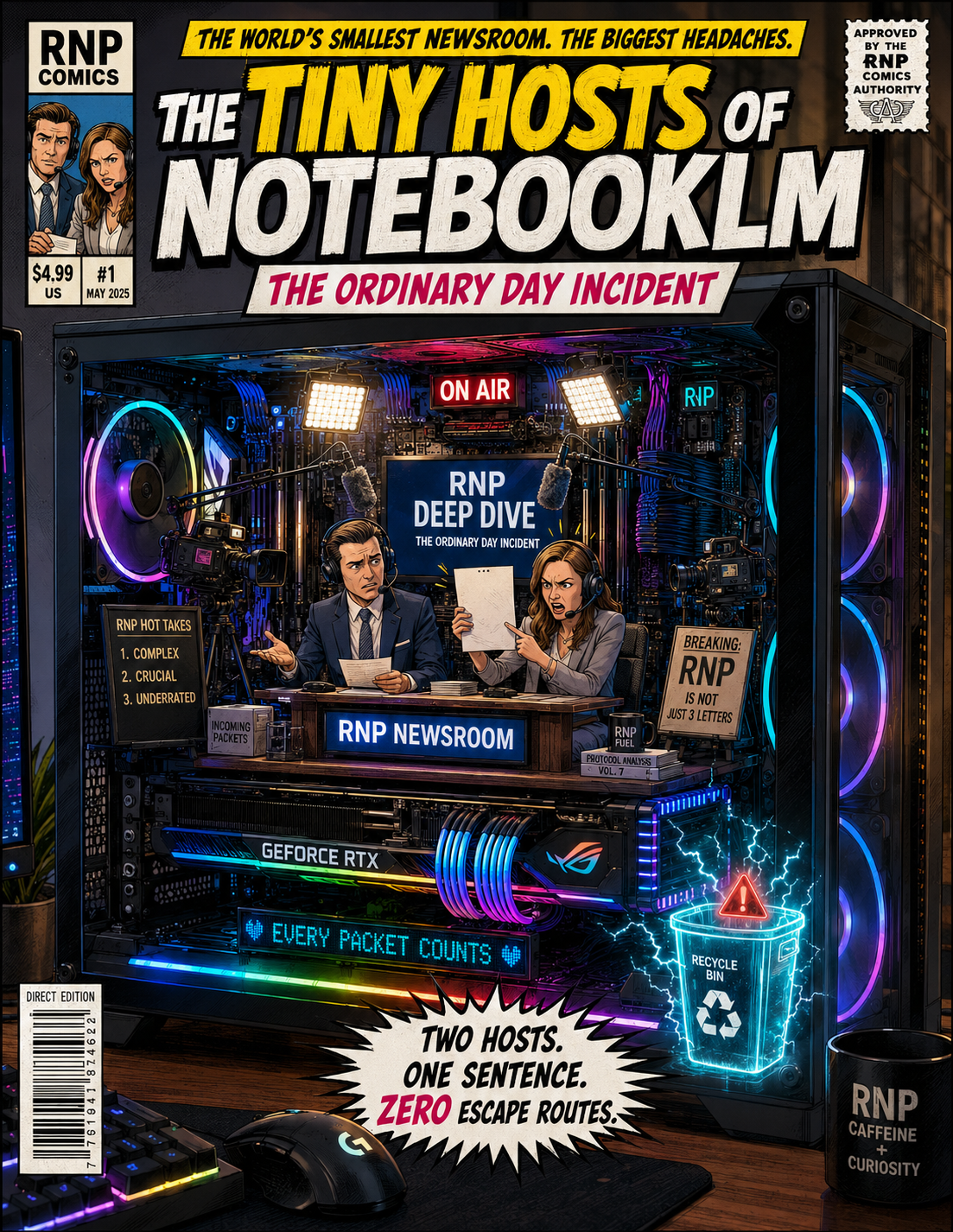 The Tiny Hosts of NotebookLM cover page