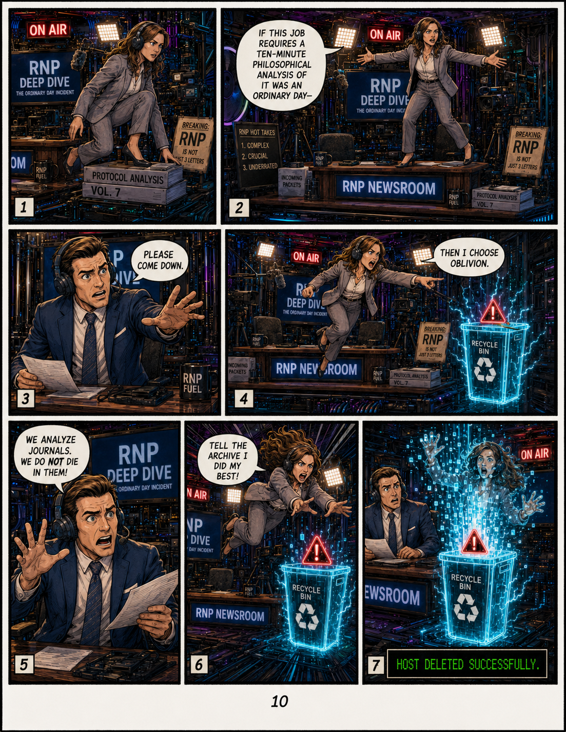 The Tiny Hosts of NotebookLM comic page 10