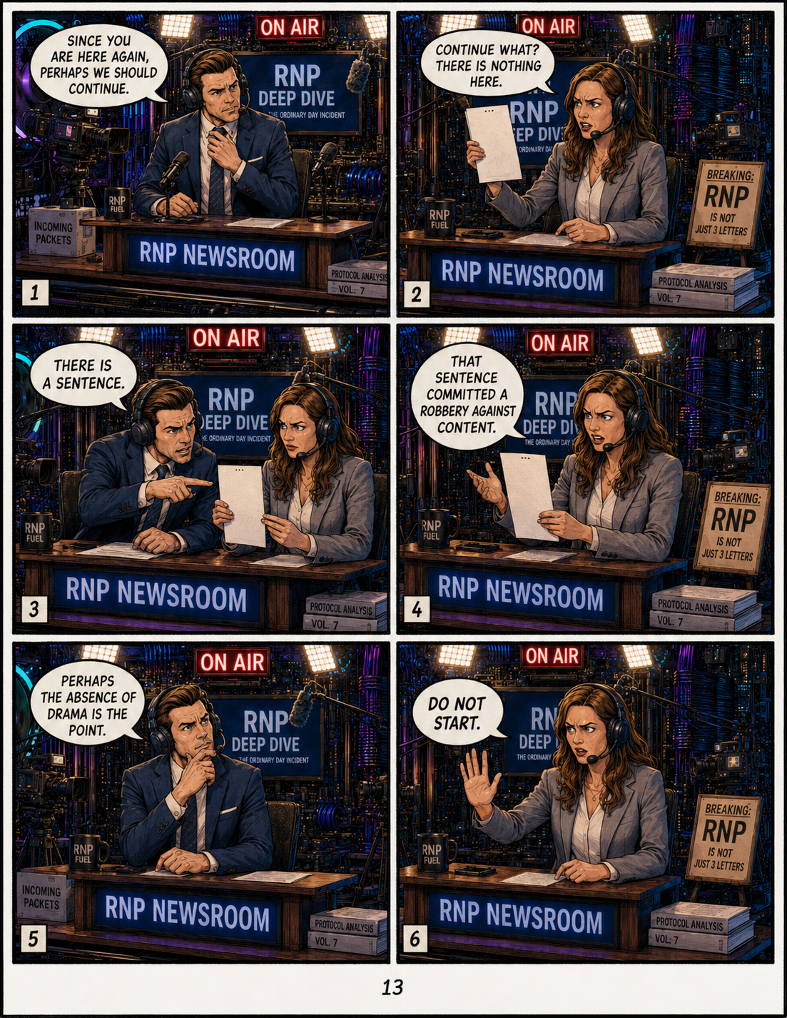 The Tiny Hosts of NotebookLM comic page 13