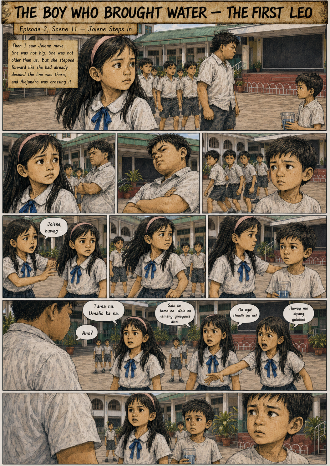 The First Leo Comic Archive Episode 2 Luksong Baka: Patay Kang Bata Ka! — Scene 11: Jolene Steps In