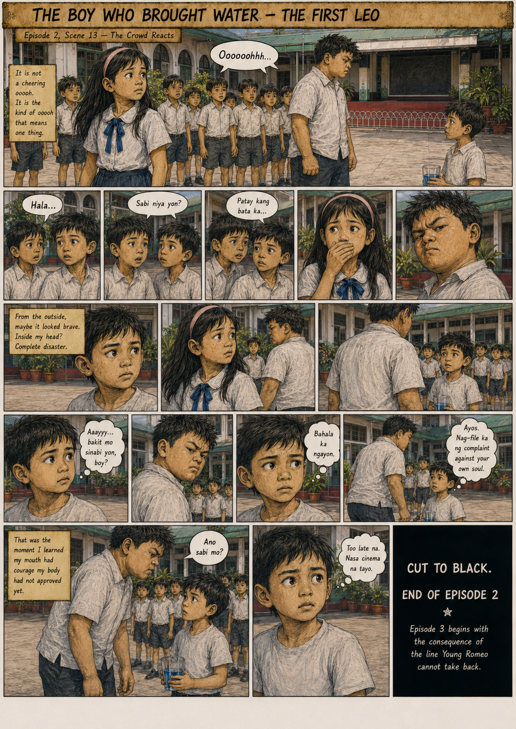 The First Leo Comic Archive Episode 2 Luksong Baka: Patay Kang Bata Ka! — Scene 13: The Crowd Reacts