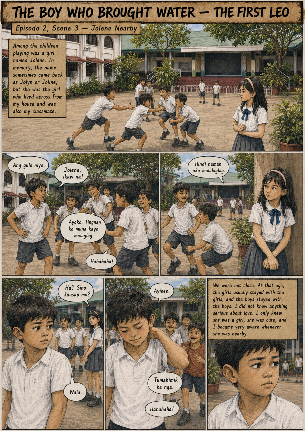The First Leo Comic Archive Episode 2 Luksong Baka: Patay Kang Bata Ka! — Scene 3: Jolene Nearby