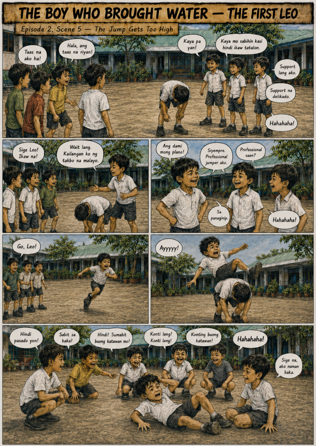 The First Leo Comic Archive Episode 2 Luksong Baka: Patay Kang Bata Ka! — Scene 5: The Jump Gets Too High