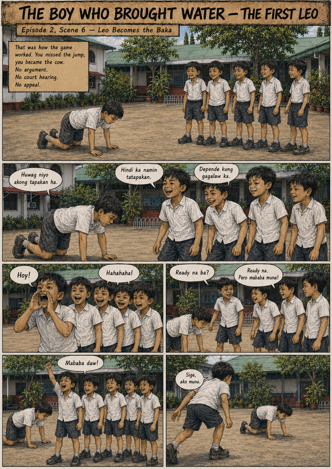 The First Leo Comic Archive Episode 2 Luksong Baka: Patay Kang Bata Ka! — Scene 6: Leo Becomes the Baka