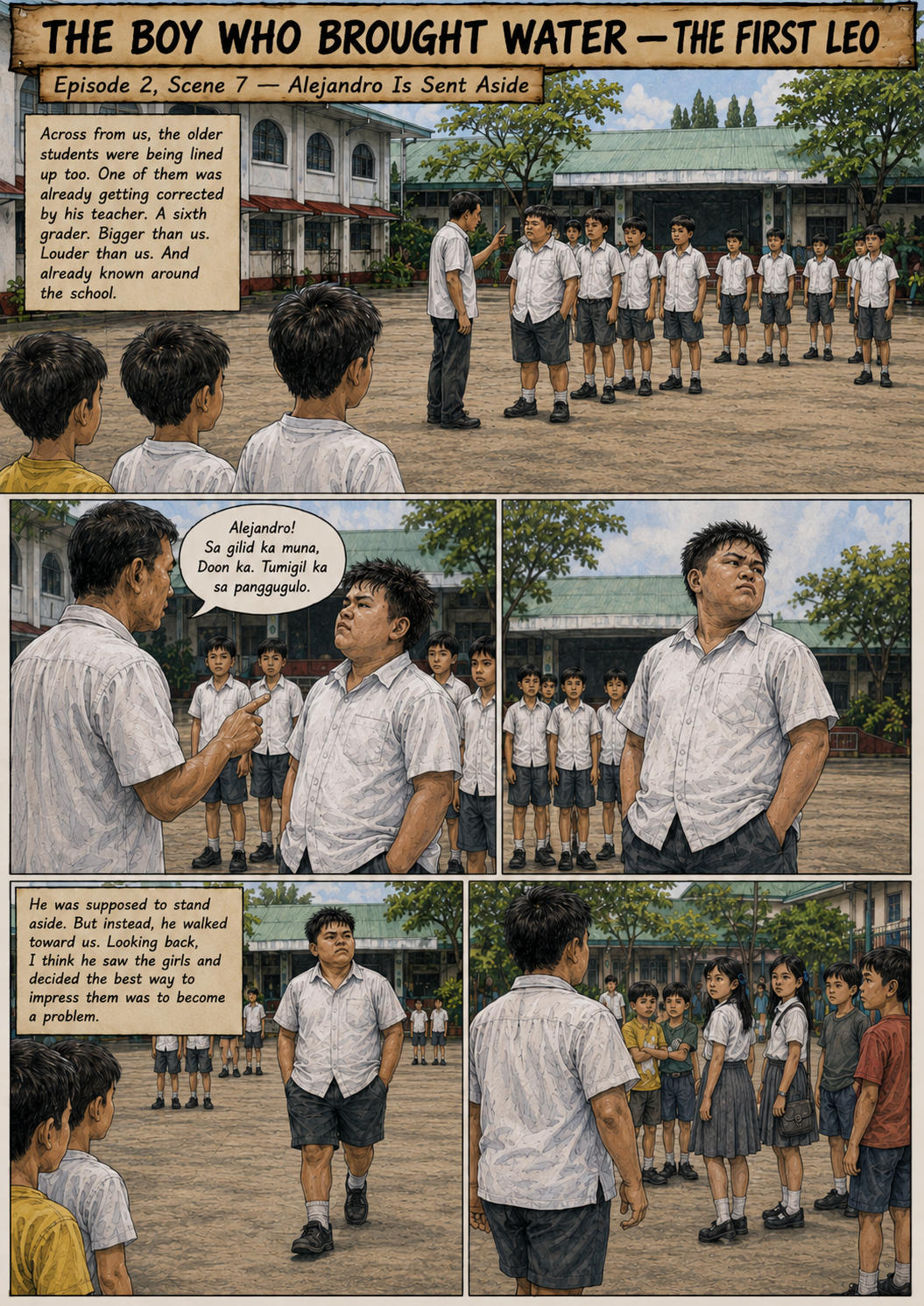 The First Leo Comic Archive Episode 2 Luksong Baka: Patay Kang Bata Ka! — Scene 7: Alejandro Is Sent Aside