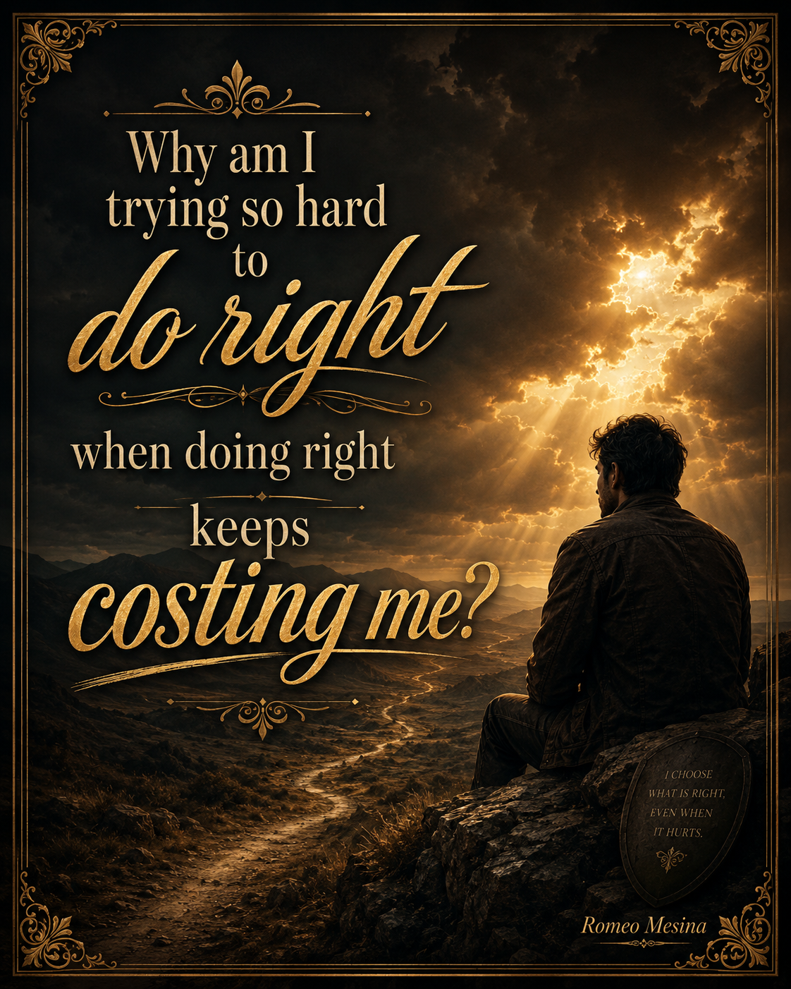 Doing What Is Right graphical inspiration poster