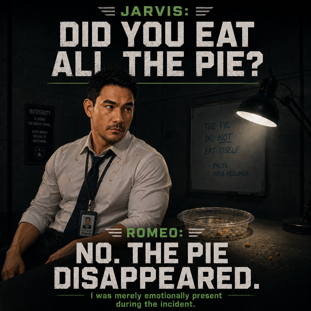 Did You Eat All The Pie RNP comedy companion image
